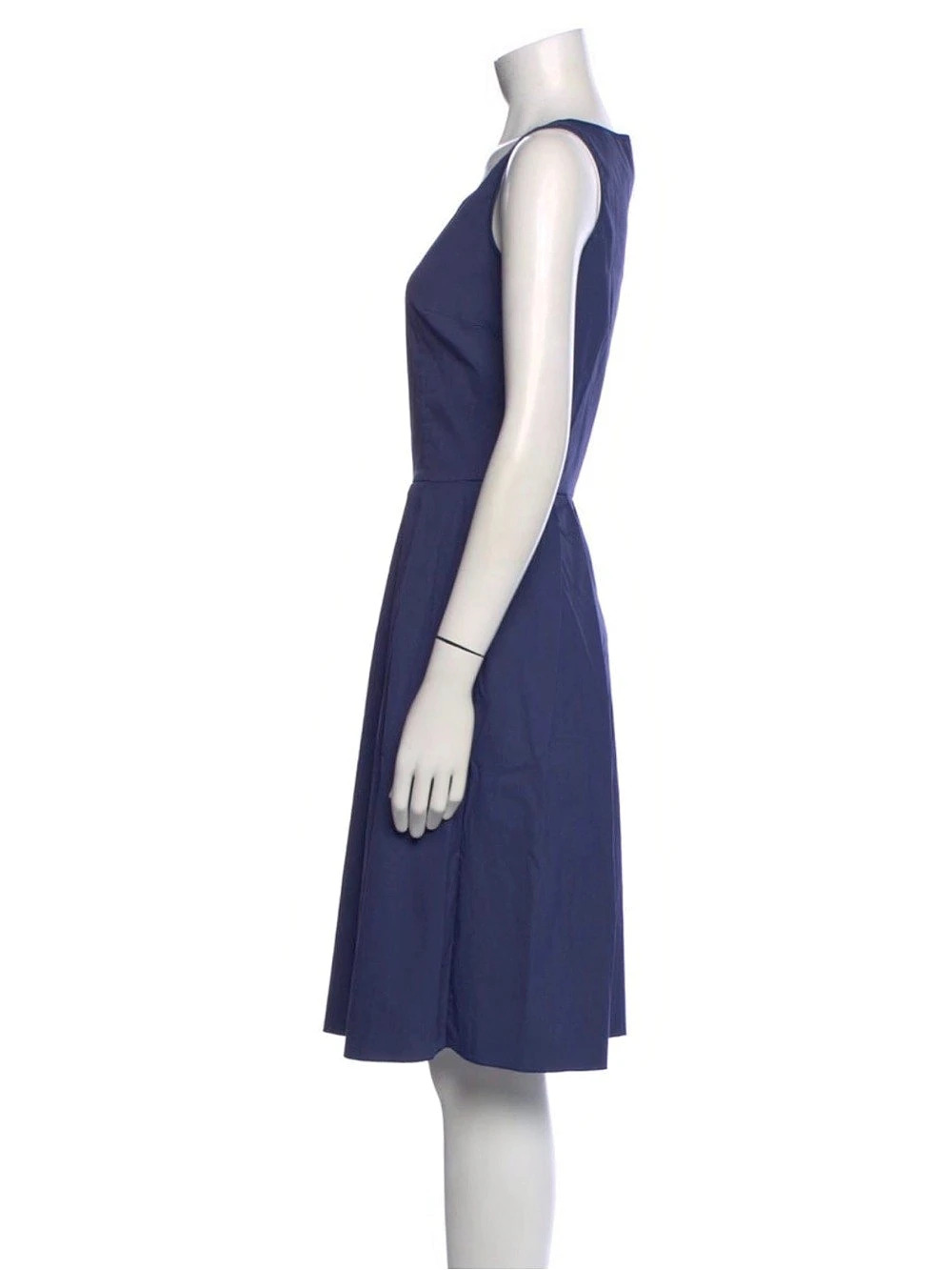 Prada Sport Vintage 2008 Navy Blue A-Line Sleeveless Dress Size 40 / US 4 - Picture 3 of 4